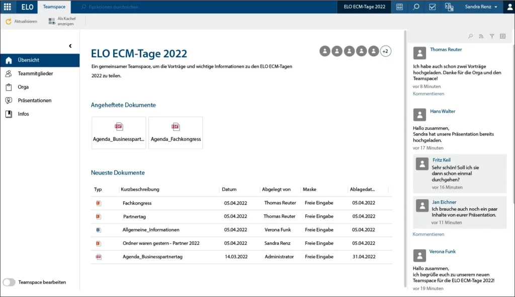 ELO ECM 23_ELO Teamspaces